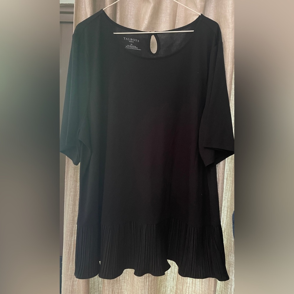 3 for $20👛👜👝NWOT Talbots, Short Sleeve, Peplum Top 2x